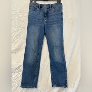 Madewell women’s stovepipe jeans, size 29